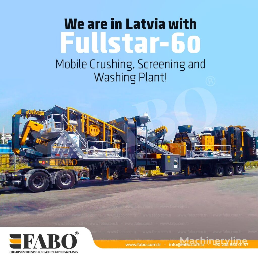 новая дробильная установка Fabo FULLSTAR-60 Crushing, Washing & Screening Plant | Ready in Stock