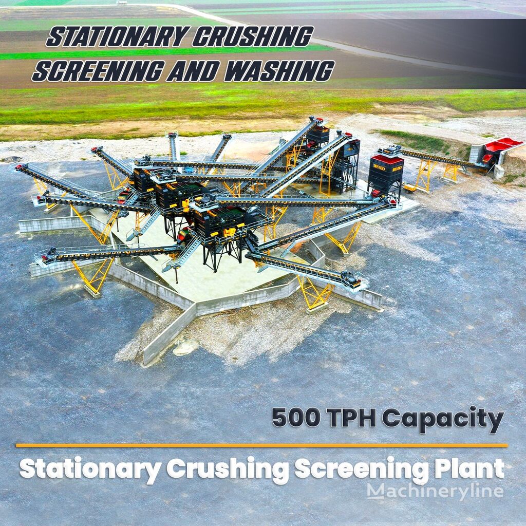 новая дробильная установка Fabo STATIONARY TYPE 500 T/H CRUSHING & SCREENING PLANT