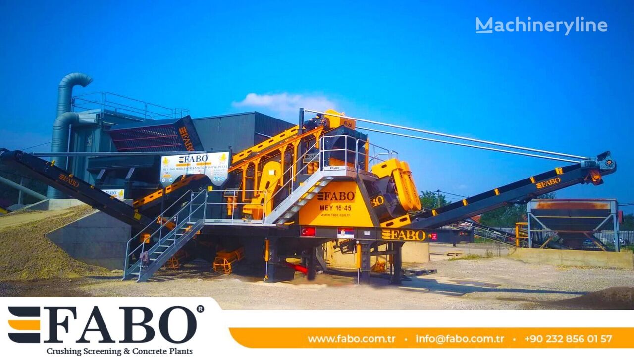 новый грохот вибрационный Fabo MEY-1645 MOBILE SAND SCREENING & WASHING PLANT