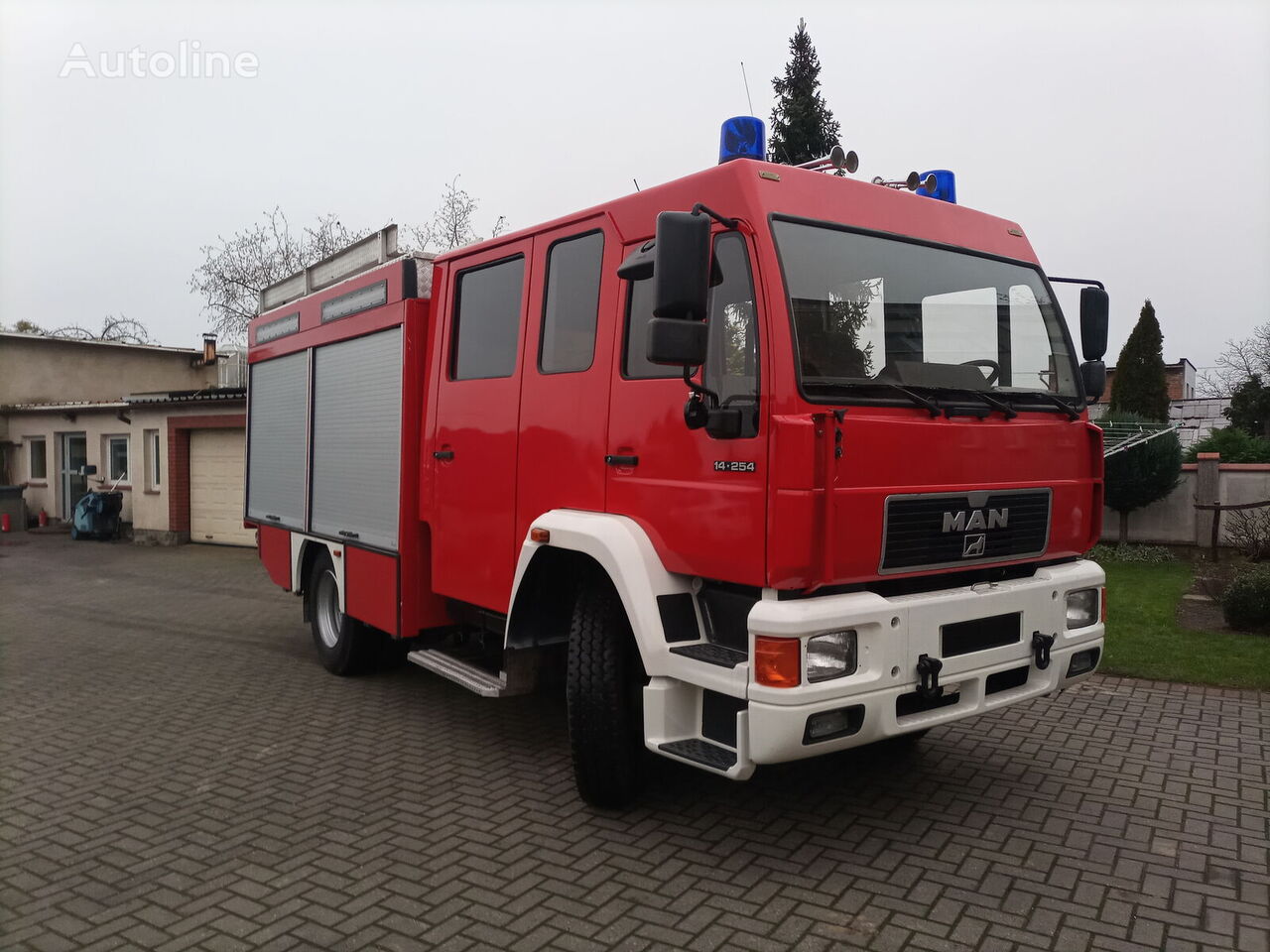 пожарная машина MAN 14.254 4X4 Feuerwehr Bomberos Feuerwehrauto ZIEGLER