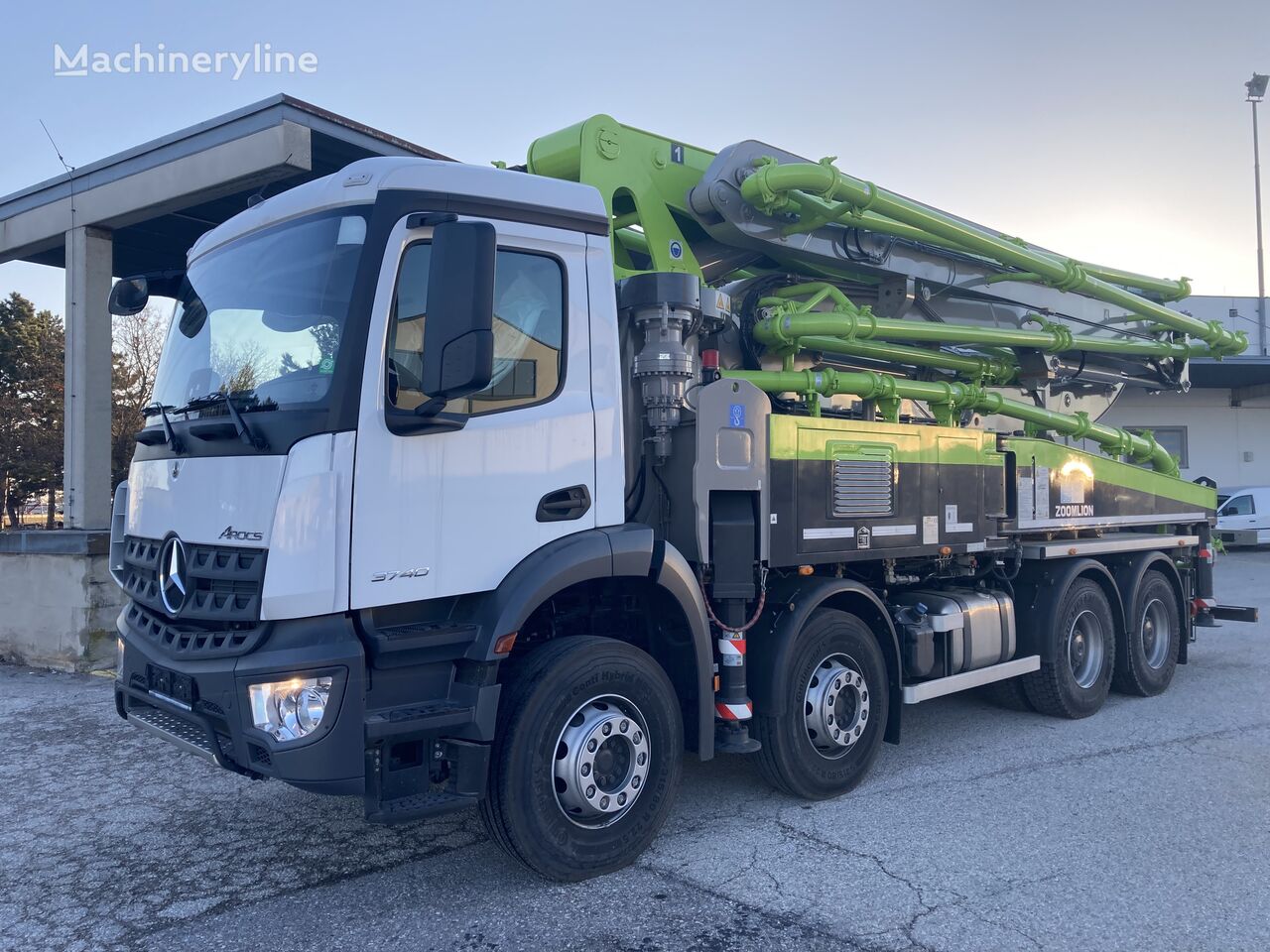 новый автобетононасос Zoomlion ZL 40 на шасси Mercedes-Benz Arocs 5 3240