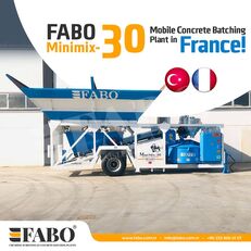 новый бетонный завод Fabo MINIMIX-30 MOBILE CONCRETE PLANT 30 M3/H READY IN STOCK