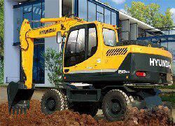 новый колесный экскаватор Hyundai  R150W